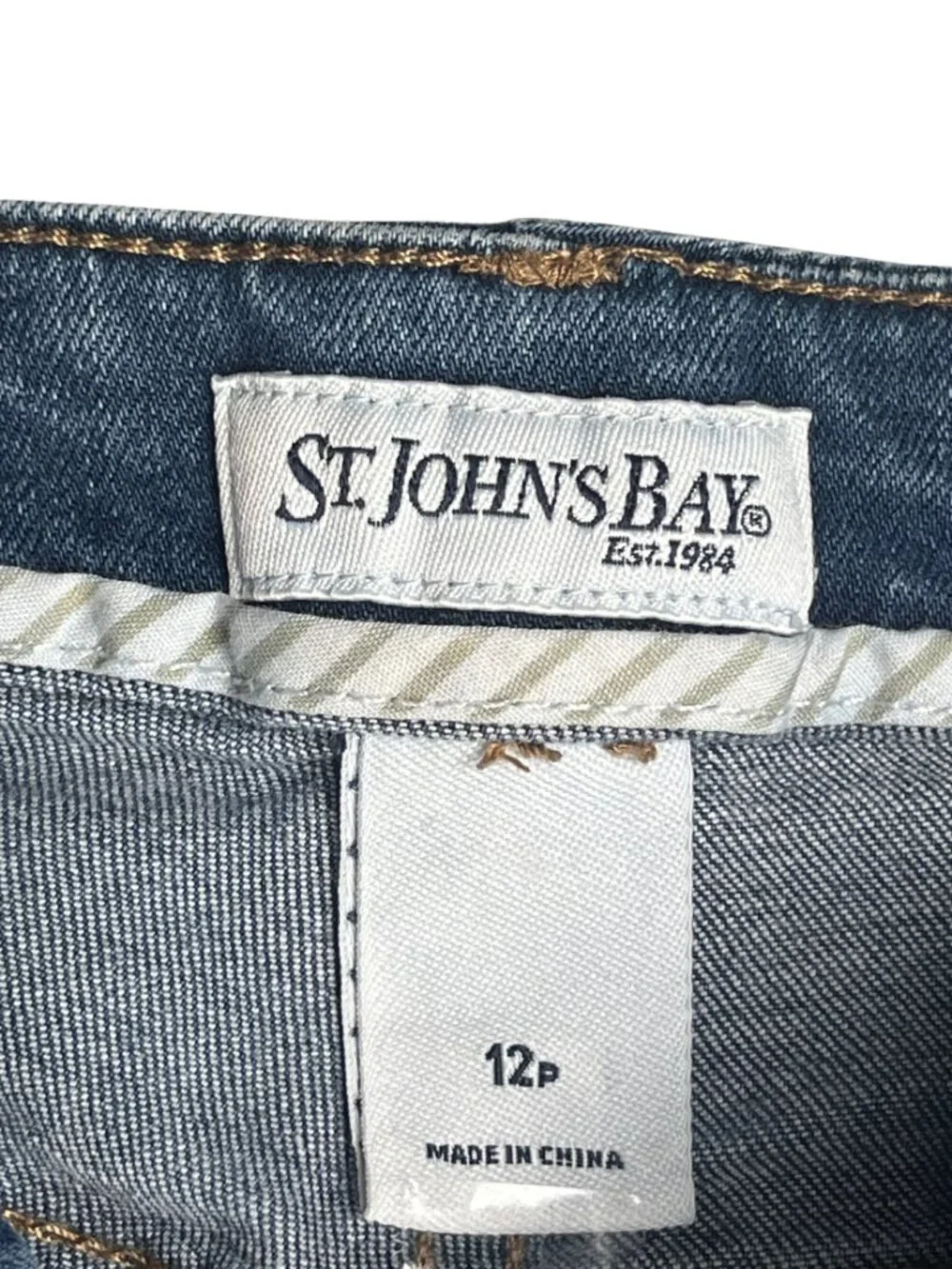 St. John's Bay Medium Wash Bootcut Jeans Petite 12P